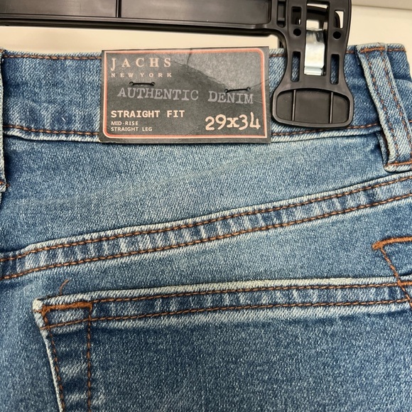 Jachs‎ New York Straight Fit Blue Jeans - Picture 4 of 6